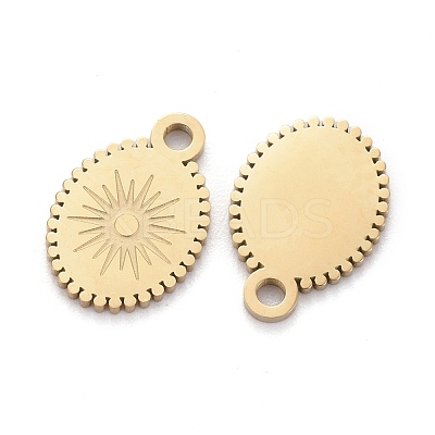 Ion Plating(IP) 304 Stainless Steel Charms STAS-F256-054G-1