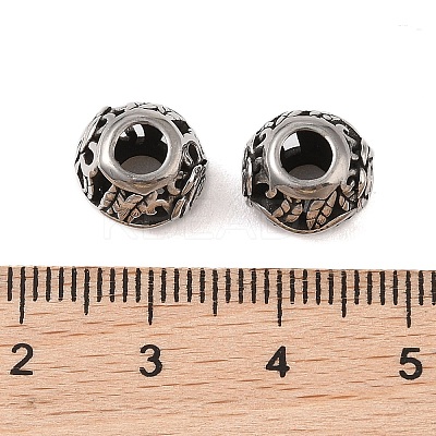 304 Stainless Steel European Beads STAS-N106-02AS-1