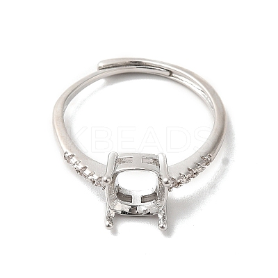 Adjustable Alloy Pad Ring Settings KK-C022-01A-P-1