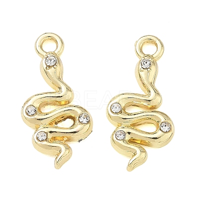 Alloy Rhinestone Pendants FIND-D044-21G-01-1