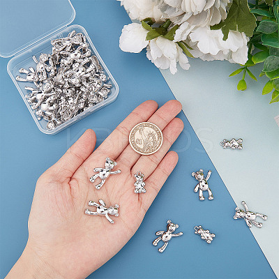 48Pcs 2 Styles Alloy Pendants FIND-SC0003-83-1