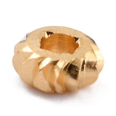 Brass Beads KK-O133-302C-G-1