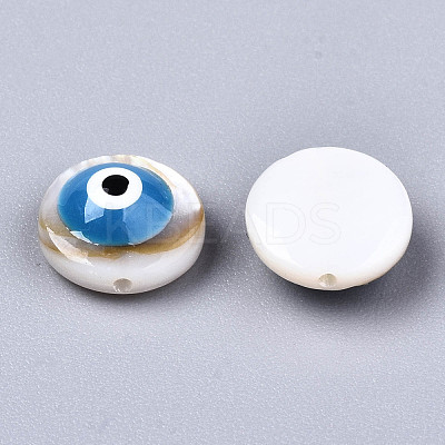 Natural Freshwater Shell Beads SHEL-T018-10E-1