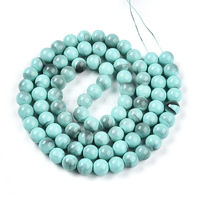 Baking Paint Glass Beads X1-DGLA-N013-10mm-04-1