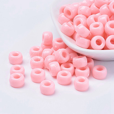 Valentine's Day Opaque Acrylic European Beads PL338-M4-1