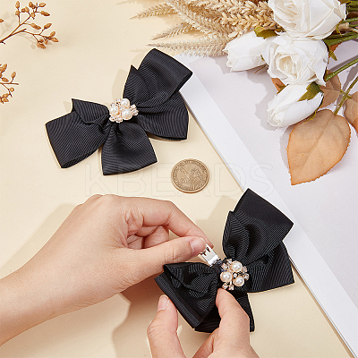 Polyester Bowknot Shoe Decorations FIND-WH0002-18A-1