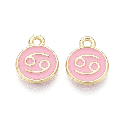 Alloy and Enamel Charms ENAM-T021-28L-1