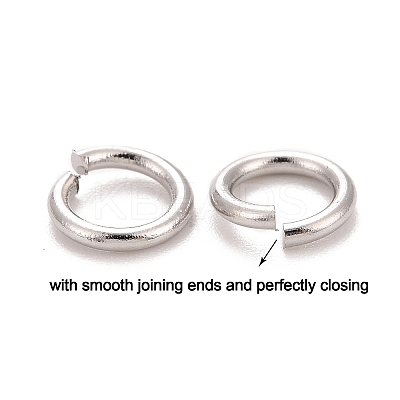 Brass Open Jump Rings KK-M165-6mm-01P-NR-1