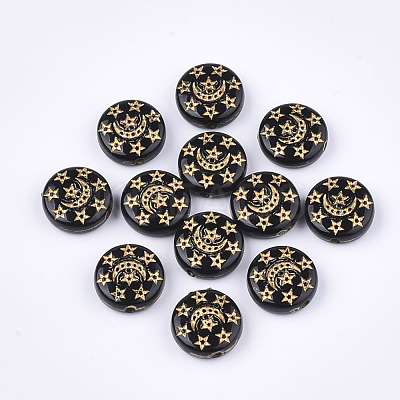 Plating Acrylic Beads PACR-T008-03-1