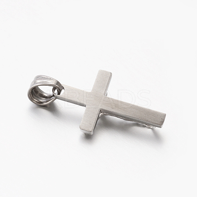 Tarnish Resistant Easter Theme Men's 201 Stainless Steel Crucifix Cross Pendants STAS-F010-21P-1