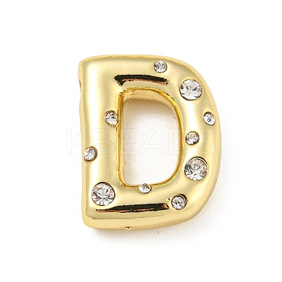 Brass Micro Pave Clear Cubic Zirconia Pendants KK-E093-04G-D-1