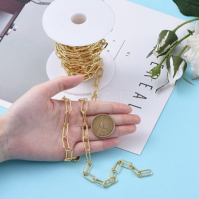 Brass Paperclip Chains CHC-G007-01G-1