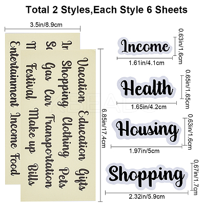 PVC Waterproof Decorative Sticker Labels DIY-WH0349-105-1
