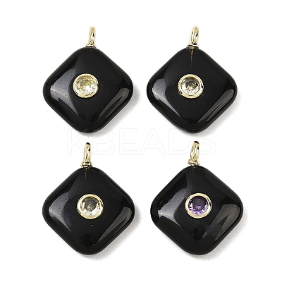 Natural Obsidian Pendants G-K372-05G-06-1