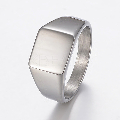 Tarnish Resistant 304 Stainless Steel Finger Rings RJEW-H125-22P-1