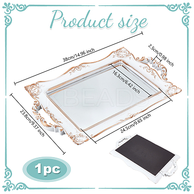 Glass Mirror Jewelry Plates AJEW-WH0695-058A-1