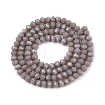 Opaque Solid Color Imitation Jade Glass Beads Strands EGLA-A044-P3mm-D10-1
