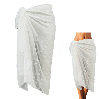 Rectangle Polyester Beach Wrap Dress AJEW-WH20006-182A-1