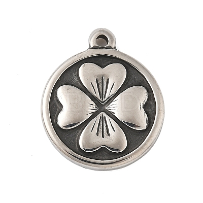 304 Stainless Steel Tibetan Style Pendants STAS-S185-06AS-A-1