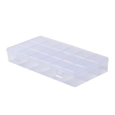 Transparent Plastic Bead Containers CON-YW0001-11-1