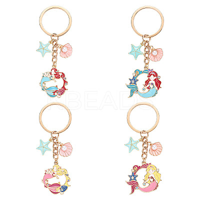 Brass & Alloy Enamel Keychain KEYC-YW00160-01-1