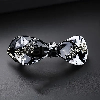 Bowknot Acrylic Hair Barrettes PW-WG89020-02-1