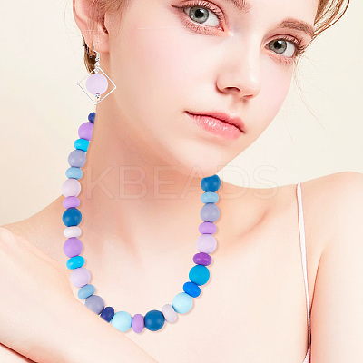 112Pcs 16 Style Food Grade Eco-Friendly Silicone Focal Beads SIL-GO0001-01-1