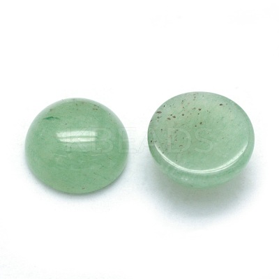 Natural Green Aventurine Cabochons X-G-P393-R15-10mm-1