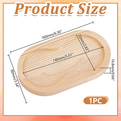 1Pc 2 Slots Wooden Salt and Pepper Mill Holder WOOD-HY0001-27B-1