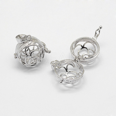 Brass Cage Pendants LS-KK-G323-35A-P-NR-1