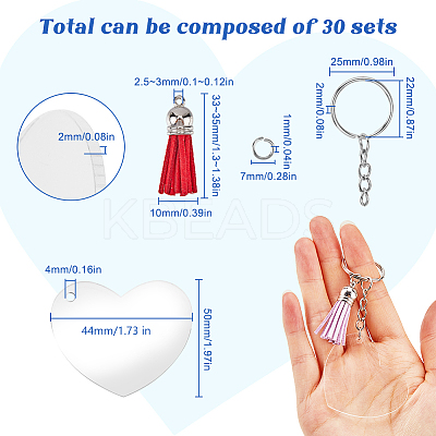 Acrylic Disc Big Pendants DIY-SP0001-33A-1