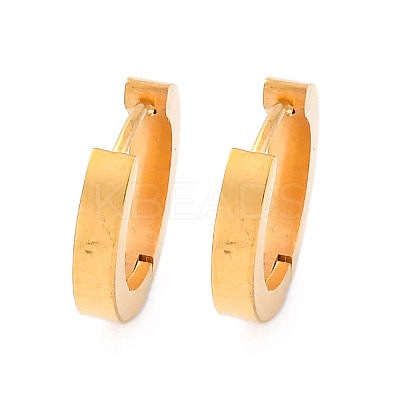 304 Stainless Steel Polishing effect Hoop Earrings EJEW-M001-15G-1