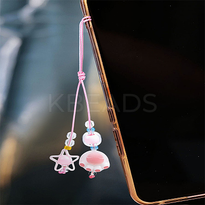 1Pc Resin with Nylon Cord Mobile Accessories Decoration HJEW-LP0002-13C-1
