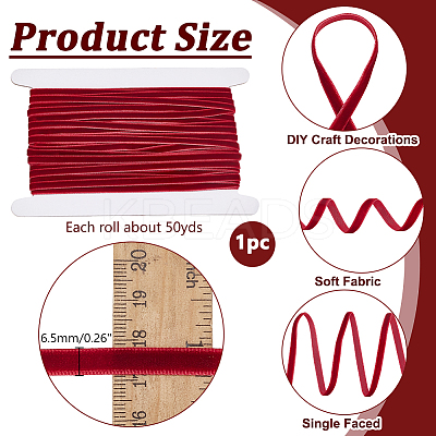 50 Yards Single Face Velvet Ribbon OCOR-NB0001-97C-1