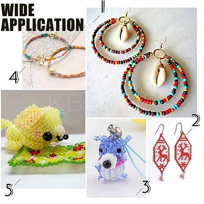 600G 24 Colors Glass Seed Beads SEED-JP0008-03-4mm-1