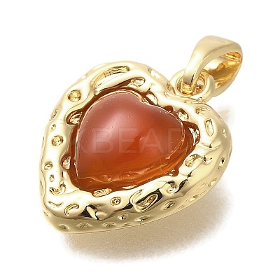 Natural Carnelian(Dyed & Heated) Pendants KK-K388-03G-1