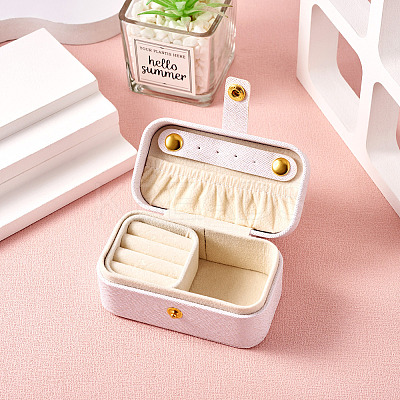 1Pc PU Imitation Leather Jewelry Box LBOX-TA0001-01A-1