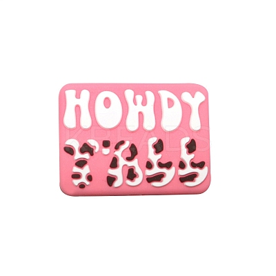 Cartoon English Letter Food Grade Eco-Friendly Silicone Focal Beads PW-WG44244-04-1