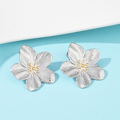 304 Stainless Steel Stud Earrings EJEW-S265-06GP-B-1