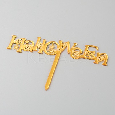 Acrylic Halloween Theme Word Cake Insert Card Decoration DIY-H109-19-1