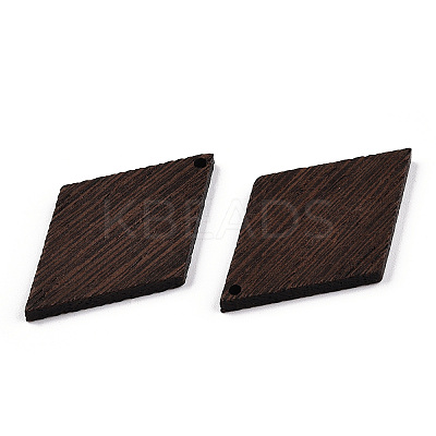 Natural Wenge Wood Pendants WOOD-T023-46B-01-1