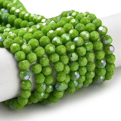 Opaque Glass Beads Strands EGLA-A035-P4mm-L15-1