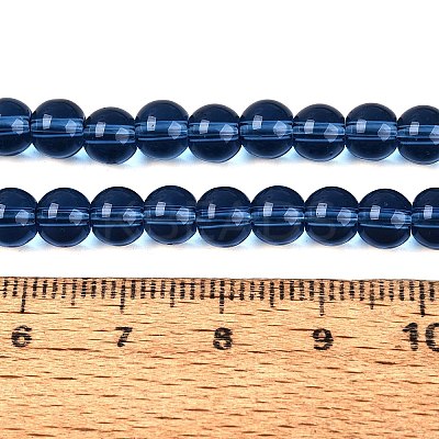 Transparent Glass Beads Strands X-GLAA-T032-T6mm-28-1