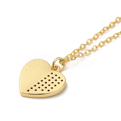 Brass Enamel with Rhinestone Pendant Necklace NJEW-Q320-01B-G-1