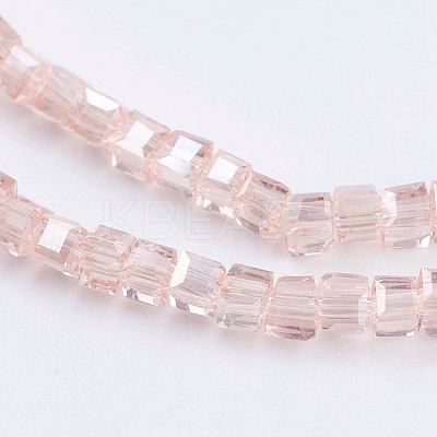 Electroplate Glass Beads Strands EGLA-F121-AB-A01-1