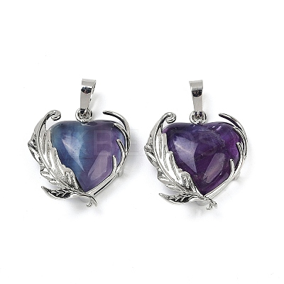 Natural Colorful Fluorite Pendants G-Q025-01P-03-1
