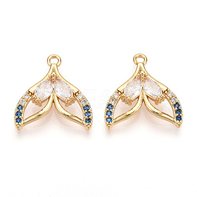 Brass Micro Pave Cubic Zirconia Pendants LS-KK-N261-103G-1