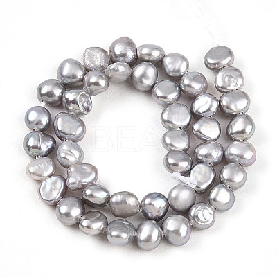 Natural Cultured Freshwater Pearl Beads Strands PEAR-N014-03J-01-1