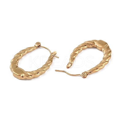 304 Stainless Steel Hoop Earrings EJEW-K278-19B-G-1