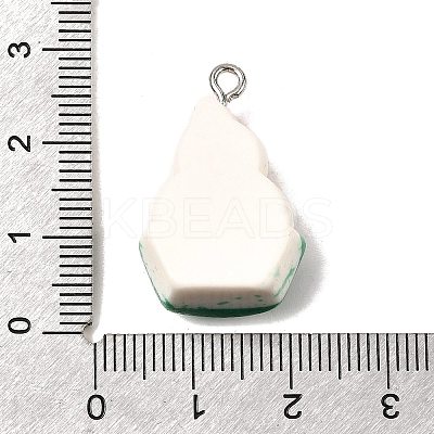 Christmas Opaque Resin Pendants FIND-I057-04P-01-1